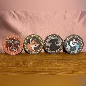 Fairyloot Only a Monster Family Crest Coaster Set